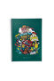 Friends 30Th Anniversary Green Spiral Hard Cover Checkered Notebook - 24X17Cm - 96 Sheets
