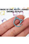 24Pcs Metal Stitching Marker Crochet Locking Marker Rings for Knitting, Stitching Marker Rings Lo... - 5