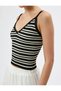 Knitwear Crochet Undershirt V-Neck Thin Straps - 5
