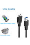 كابل USB للقرص الصلب بطول 1.5 متر مع فيريت أسود وكابل USB 3.0 Micro B للقرص الصلب الخارجي وكابل بيانات USB 3.0 - 6