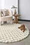 Velvet Series Round Special Puffy Plush Carpet Decorative Soft Washable Non-Slip Base Runner