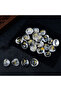 1 set 25Pcs Freedom Natural Clear quartz Crystal Runes Stones Irregular Divination Agate Rune Fortun - 5