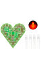 Red DIY Kit Heart Shape Breathing Lamp Kit Breathing LED Suite Red White Blue Green Electronic Produ - 4