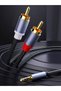 2m NIERBO 3.5mm to RCA Cable 2m 6.6ft RCA Audio Cable 24K Gold Plated Male to Male Stereo Aux Cord Y - 8