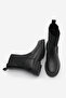 Women's Elastic Chelsea Casual Boots Marges Black - 7