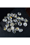 1 set 25Pcs Freedom Natural Clear quartz Crystal Runes Stones Irregular Divination Agate Rune Fortun - 2