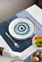 Hand Made Evil Eye Beaded 6-Piece Special Design Stackable Cake Plate Set - 2