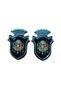 Ottoman State Emblem Drop Sticker Chrome Black 2-Piece - 3