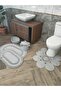 Jute,Bath Set,Bath Set,Bath Mat, Mat Set,Makeup Basket,Detergent Basket,Toilet Seat Mat - 6