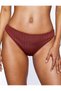 Textured Bikini Bottom with Stripe Detail - 3
