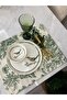 Green 2-Piece French Fabric American Serving Set - 2