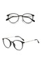 Unisex Women Men Blue Light Protected Blue Block Transparent Black New Season Vintage Glasses - 4