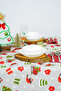 مفرش طاولة بنمط زلاجة عيد الميلاد (170x170، 120x170، 170x220) مفرش طاولة بدون رباط - 5