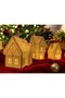 Christmas Houses Set of 3 Christmas Ornaments Christmas Winter Houses Christmas Decor Christmas Gift Tealight Candle Holder - 2