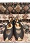 Women's Yemeni Leather Model - Ottoman, Lace-Up, Black Color - 2