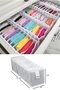 6 Pieces 11 Compartments Striped Accordion Multi-Purpose Drawer Cabinet Organizer Organizer 11X41X12 cm S - 4