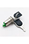 12mm Metal 2 Pin Key Controlled Pushbutton Panel Mount on Off 1A Ac 250V Safety Lock Electronic - 4