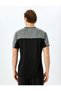 Color Contrast Short Sleeve Crew Neck Sports T-Shirt - 4