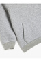 Kangaroo Pocket Long Sleeve Raster Basic Hooded Sweatshirt - 3