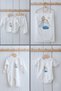 Organic 11-Piece Hospital Take-Home Set - For Baby - Blue Clouds and Balloons - 2