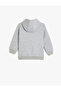 Kangaroo Pocket Long Sleeve Raster Basic Hooded Sweatshirt - 2
