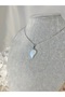 Curved Heart Natural Stone Necklace - 2