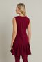 Women's Burgundy Etegi Pleated Mini Dress Fry2265 - 8