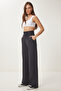 Women's Smoked Pocket Basic Knitted Sweatpants Xr00018