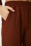 Women's Brown Kimono Pants Knitted Set BY00050 - 6