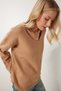 Women's Biscuit V-Neck Knitwear Sweater Za00063 - 4