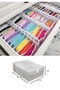 6 Pieces 8-Compartment Striped Accordion Multi-Purpose Drawer Cabinet Organizer 30X39X14 cm XL - 3