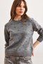 Women's Gray Pompom Knitwear Sweater Kzk-19000923