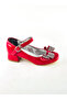 Girl's Evening Dress Heeled Shoes with Bow - 4