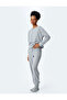 Comfortable Fit Knit Patterned Jogger Pajama Bottoms - 2