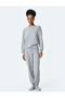 Comfortable Fit Knit Patterned Jogger Pajama Bottoms
