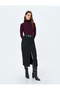 Midi Pencil Skirt with Front Slit Detail - 2