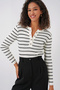 15821 Buttoned Knitwear Sweater - White
