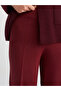 70167 Elastic Waist Knitwear Trousers-Burgundy M. - 4