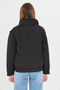 Women's Detachable-Sleeve Windproof Black Puffer Winter Coat Parka - 7