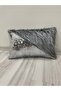 Sequin Plush Rectangular Triangle Throw Pillow Cover - 3