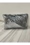 Sequin Plush Rectangular Triangle Throw Pillow Cover - 6
