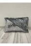 Sequin Plush Rectangular Triangle Throw Pillow Cover
