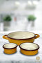 Enameled Sahan and Snack Bowl Set - 4