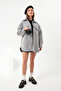 Women's Gray Shirt Collar Pocket Shirt Coat - 2