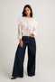 Chiffon Blouse with Lace Detail - 4