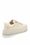 Beige Genuine Leather Women's Casual Shoes K01122003103 - 5
