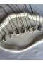 Silver Color Stone t Letter Steel Necklace in Thin Chain - 4