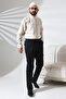 Men's Plane Side Pocket Elastic Waist Hajj and Umrah Cargo Pants Black - 3