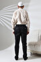 Men's Plane Side Pocket Elastic Waist Hajj and Umrah Cargo Pants Black - 8