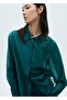 Satin Shirt with Hidden Buttons - 5